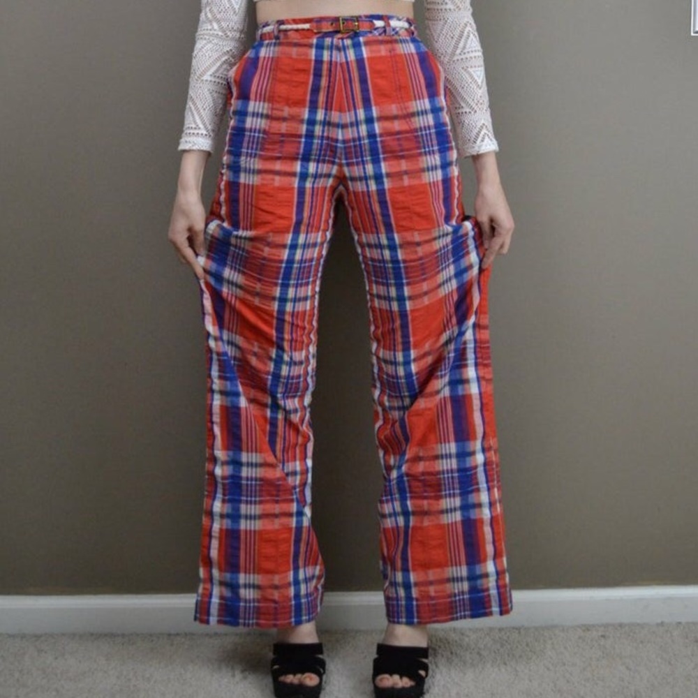 Vintage plaid pants